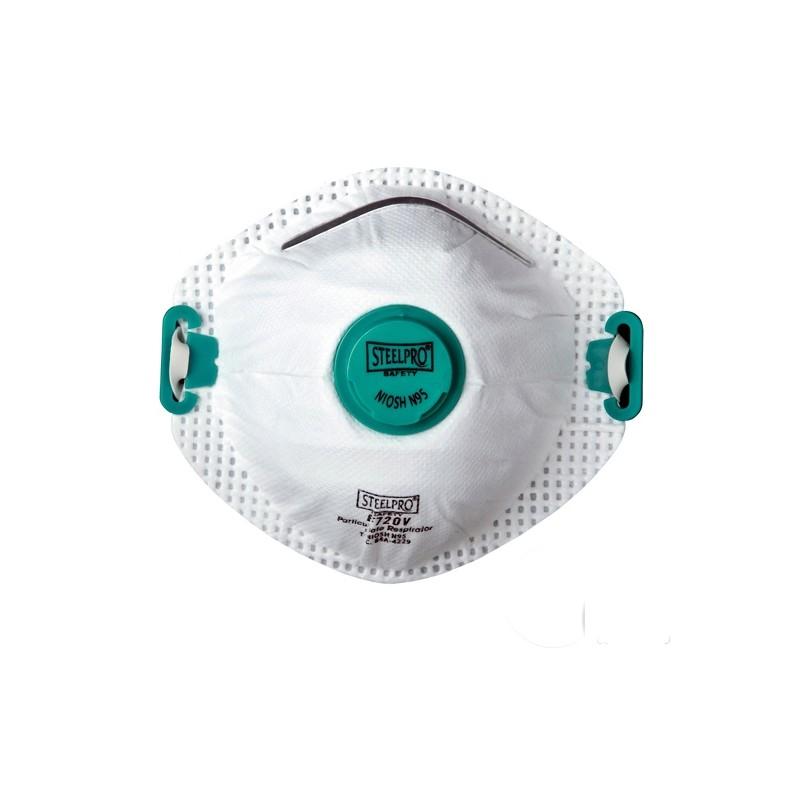 [2927] MASCARILLA DE PARTICULAS C/VALVULA STEELPRO